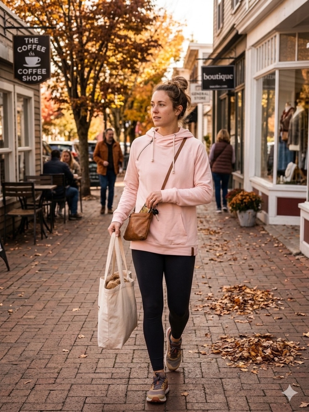 AMPERSAND AVE Light Pink Pullover Double Hoodie